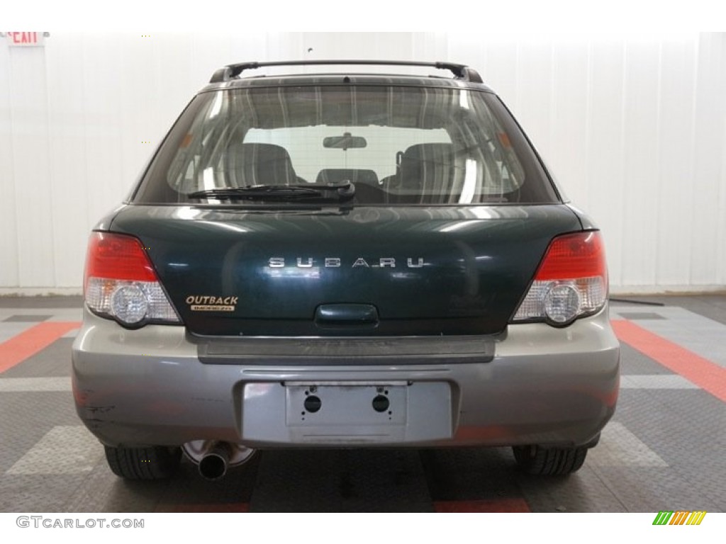 2004 Impreza Outback Sport Wagon - Woodland Green Pearl / Gray photo #9