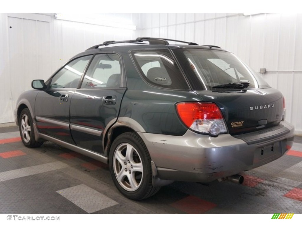 2004 Impreza Outback Sport Wagon - Woodland Green Pearl / Gray photo #10