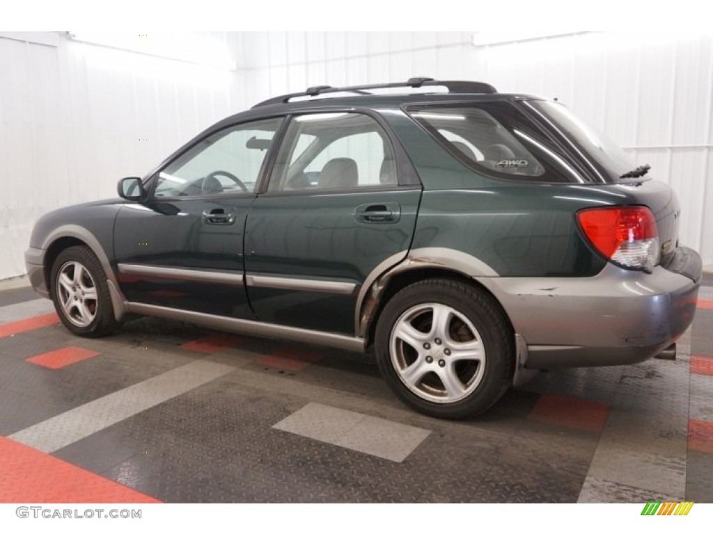 2004 Impreza Outback Sport Wagon - Woodland Green Pearl / Gray photo #11