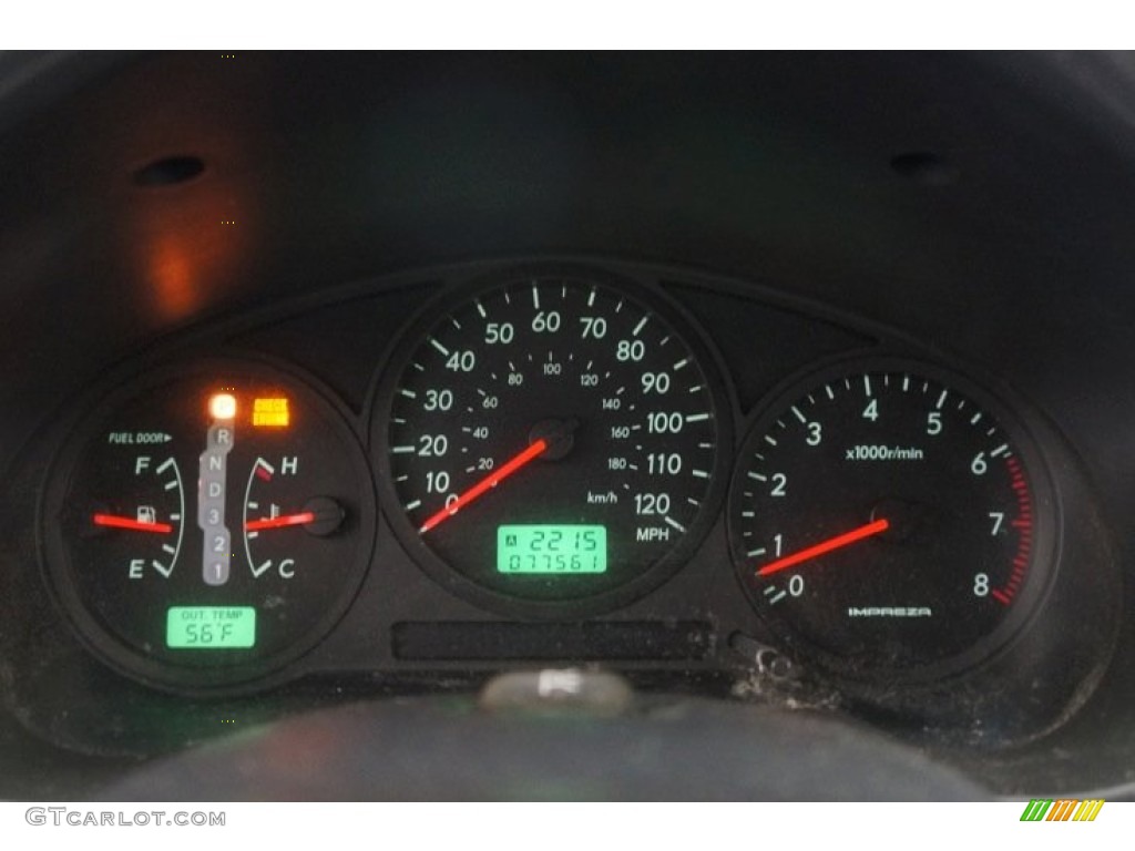 2004 Impreza Outback Sport Wagon - Woodland Green Pearl / Gray photo #26