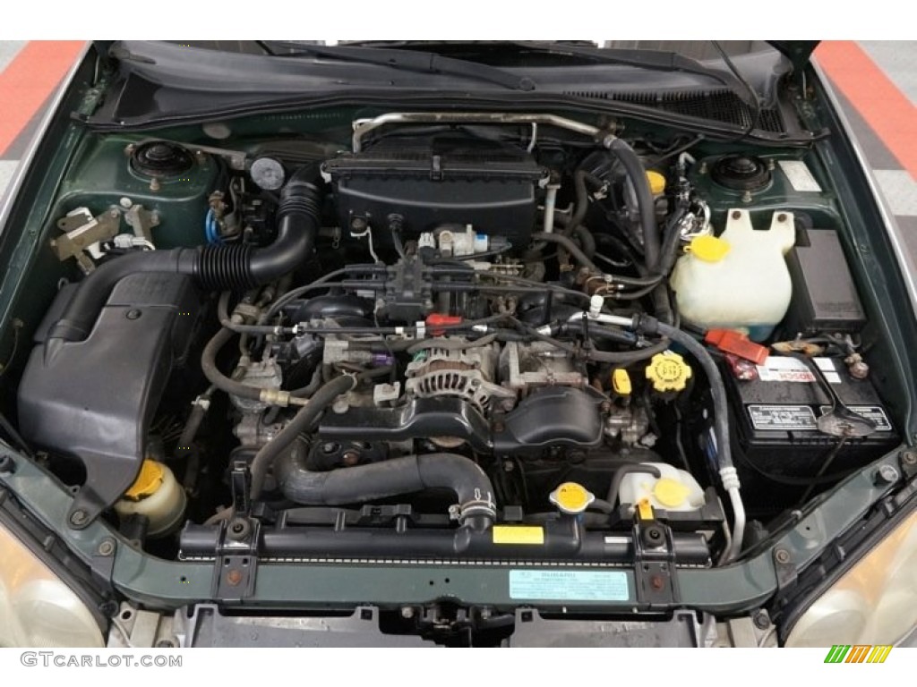 2004 Impreza Outback Sport Wagon - Woodland Green Pearl / Gray photo #30