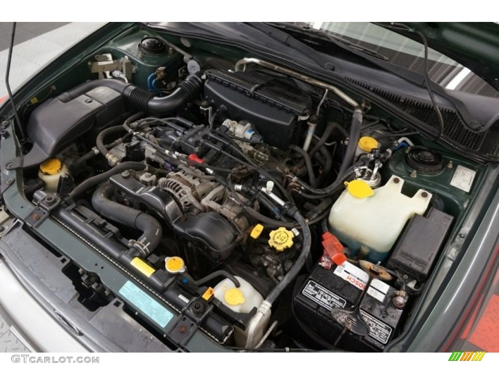 2004 Impreza Outback Sport Wagon - Woodland Green Pearl / Gray photo #33