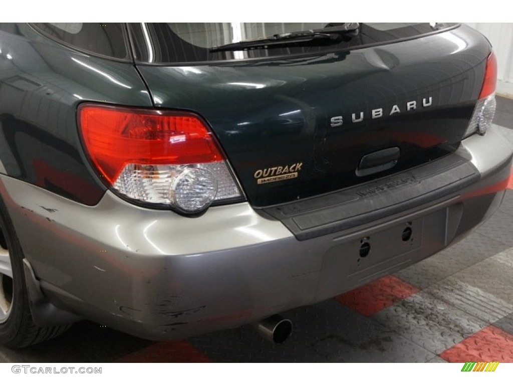 2004 Impreza Outback Sport Wagon - Woodland Green Pearl / Gray photo #48