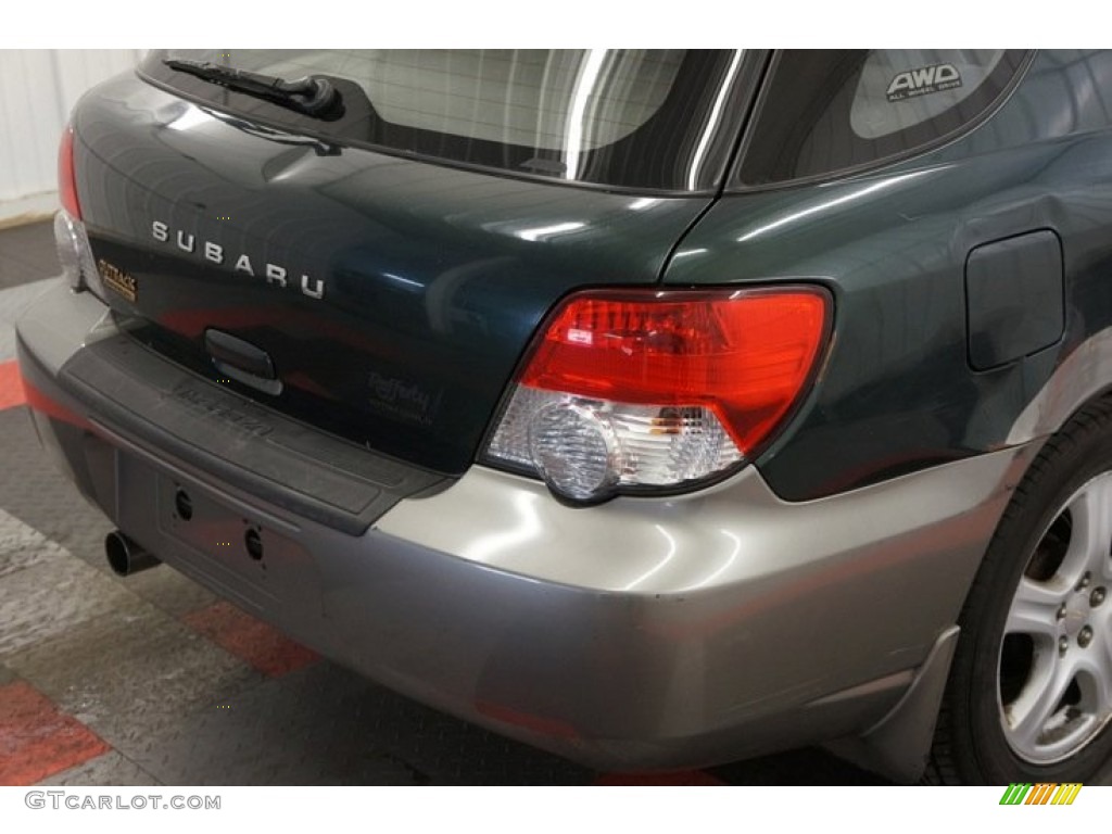 2004 Impreza Outback Sport Wagon - Woodland Green Pearl / Gray photo #49