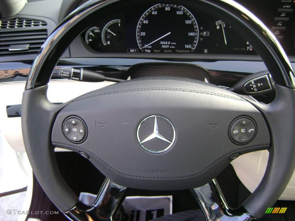 2007 S 550 Sedan - designo Mystic White / designo Porcelain Beige photo #14