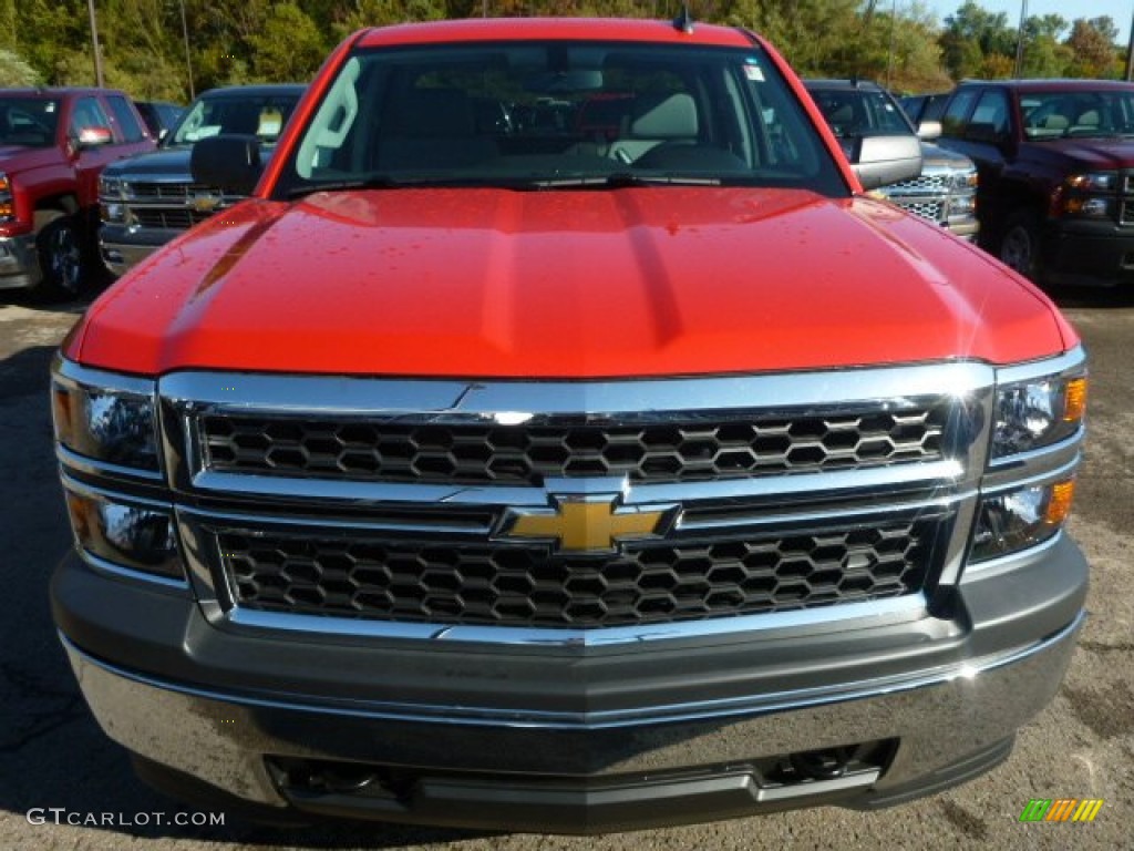 2015 Silverado 1500 WT Double Cab 4x4 - Victory Red / Dark Ash/Jet Black photo #7