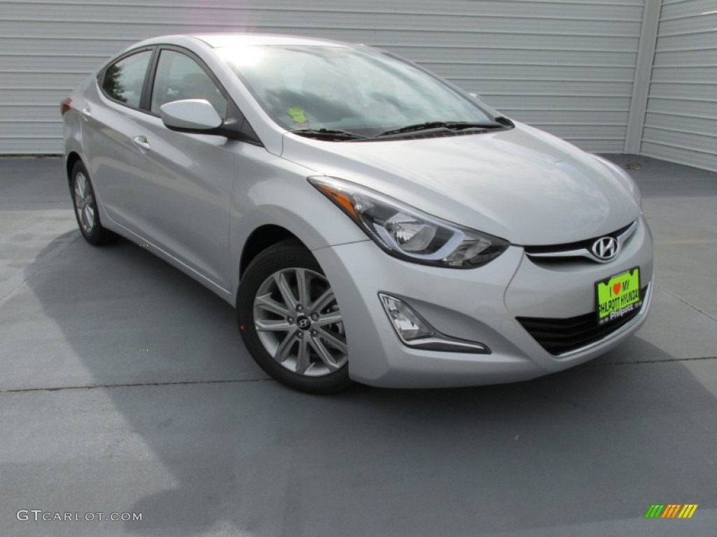 2015 Elantra SE Sedan - Shimmering Air Silver / Gray photo #1