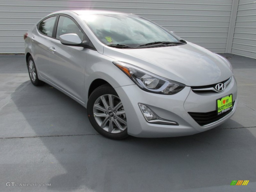 2015 Elantra SE Sedan - Shimmering Air Silver / Gray photo #2