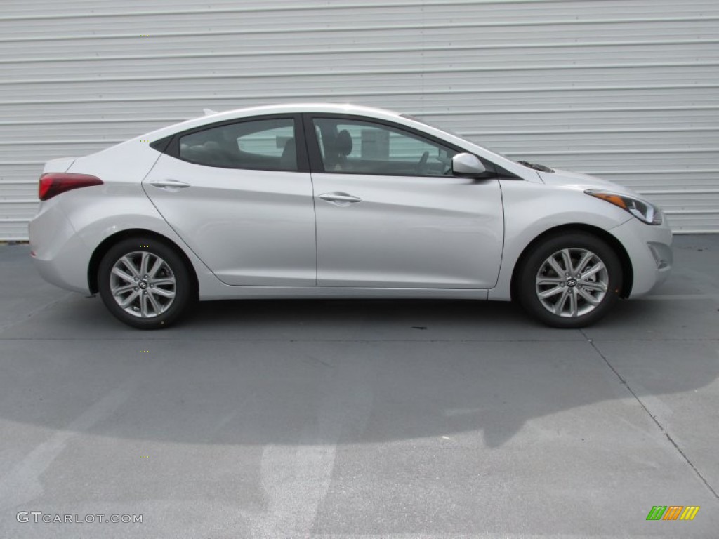 2015 Elantra SE Sedan - Shimmering Air Silver / Gray photo #3