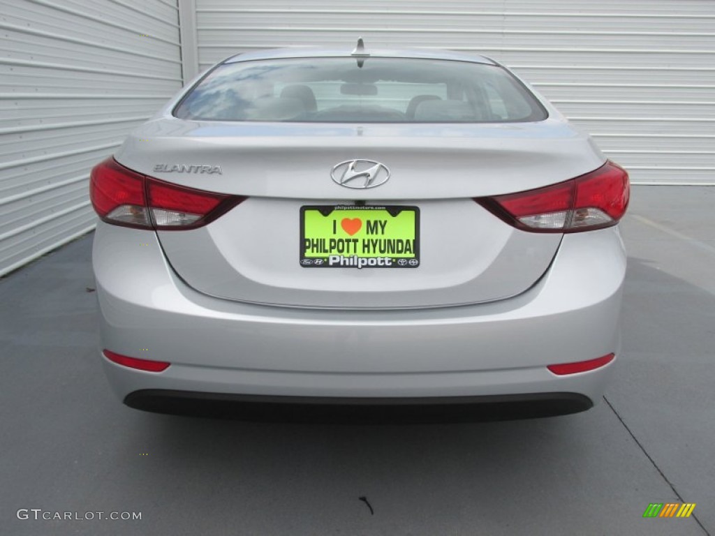 2015 Elantra SE Sedan - Shimmering Air Silver / Gray photo #5