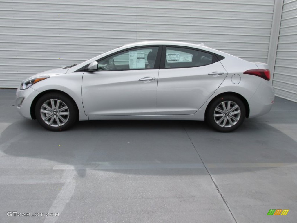 2015 Elantra SE Sedan - Shimmering Air Silver / Gray photo #6