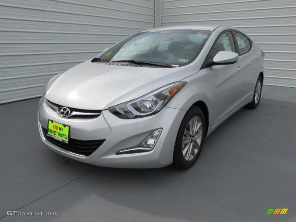 2015 Elantra SE Sedan - Shimmering Air Silver / Gray photo #7