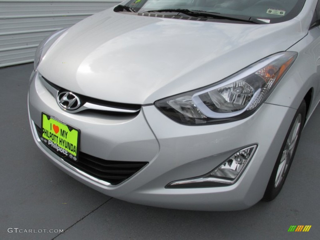 2015 Elantra SE Sedan - Shimmering Air Silver / Gray photo #10