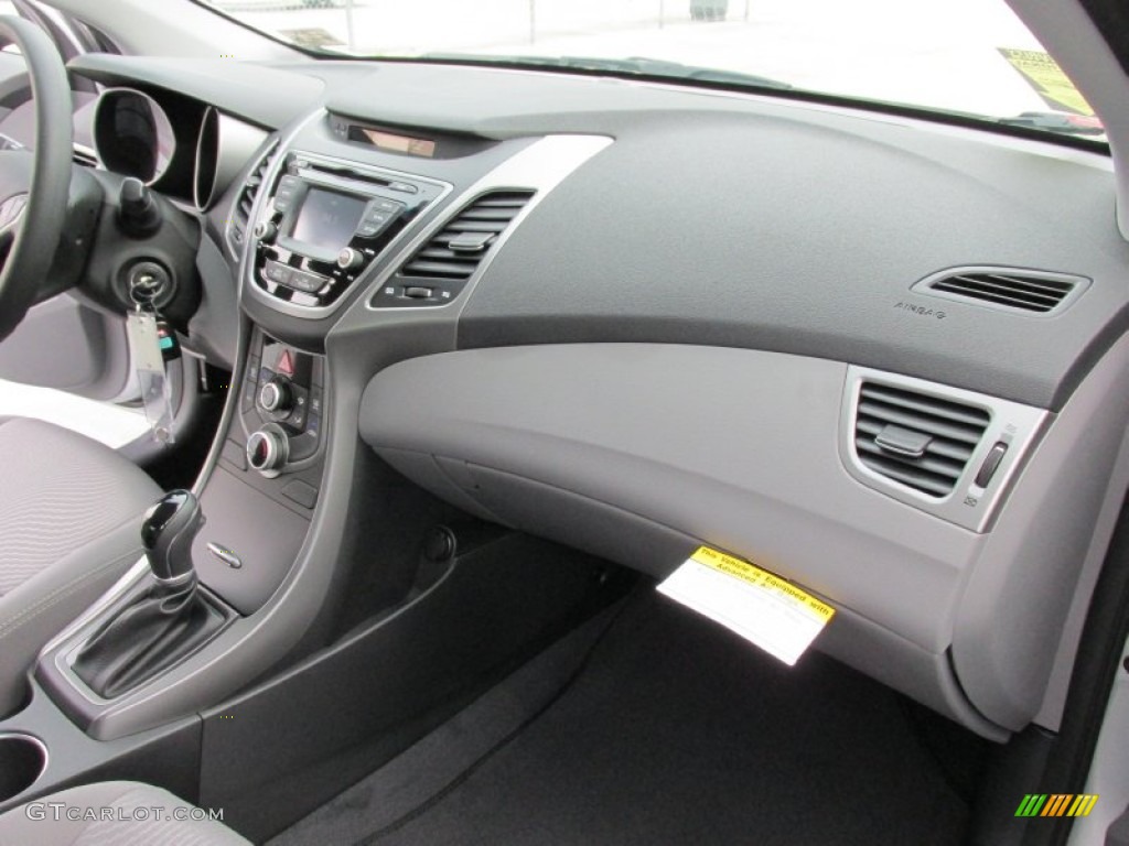 2015 Elantra SE Sedan - Shimmering Air Silver / Gray photo #17
