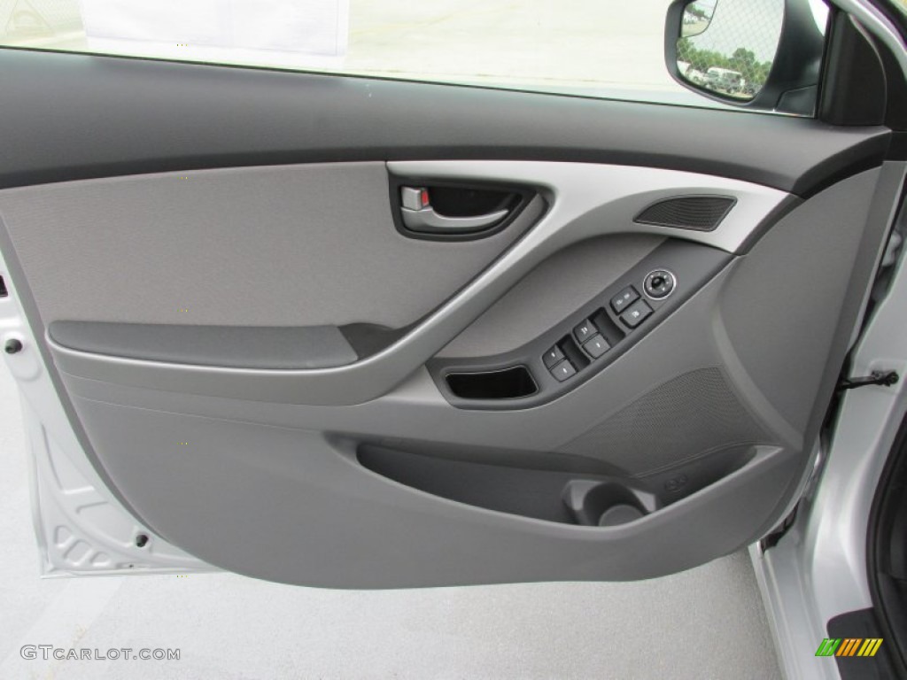 2015 Elantra SE Sedan - Shimmering Air Silver / Gray photo #20