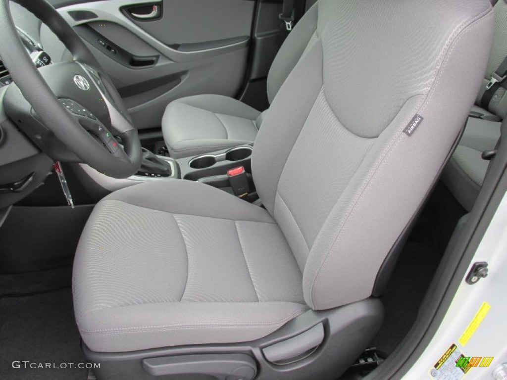 2015 Elantra SE Sedan - Shimmering Air Silver / Gray photo #22
