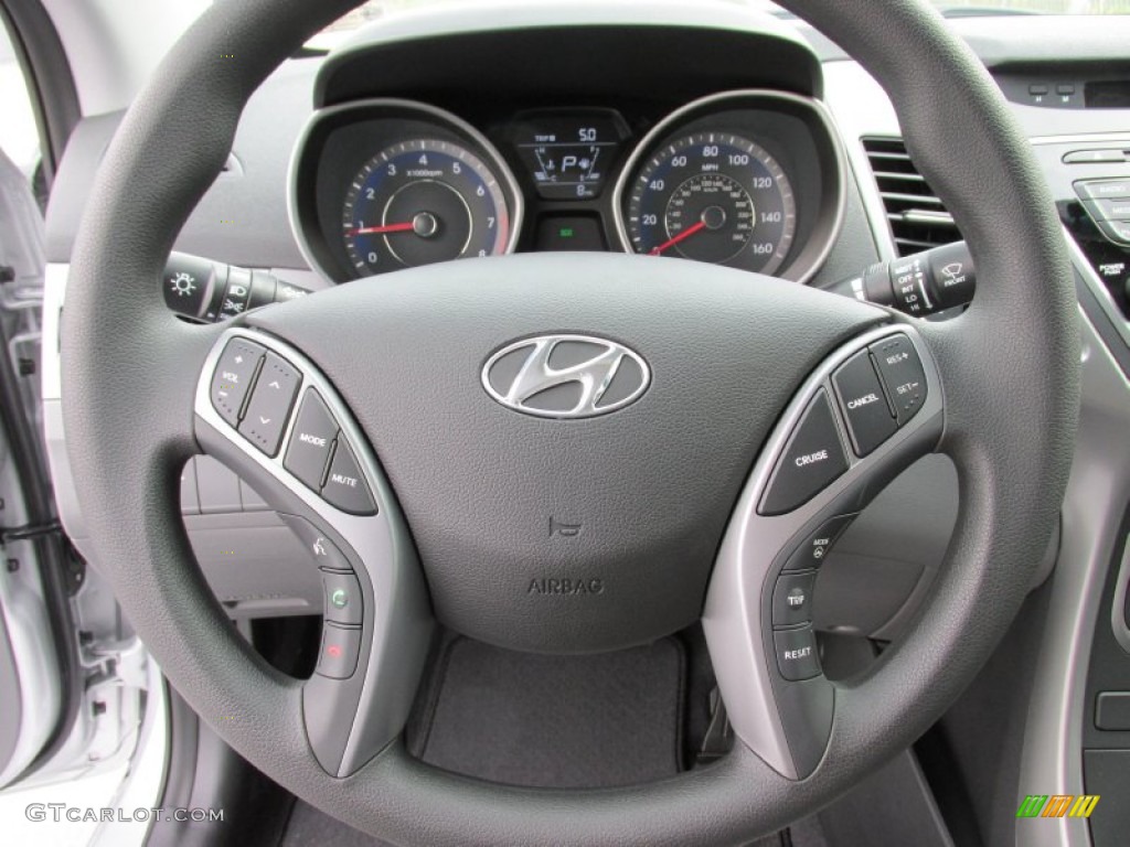 2015 Elantra SE Sedan - Shimmering Air Silver / Gray photo #29