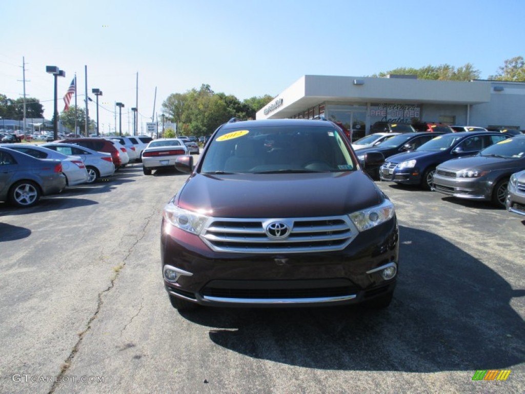 2012 Highlander SE 4WD - Sizzling Crimson Mica / Sand Beige photo #3