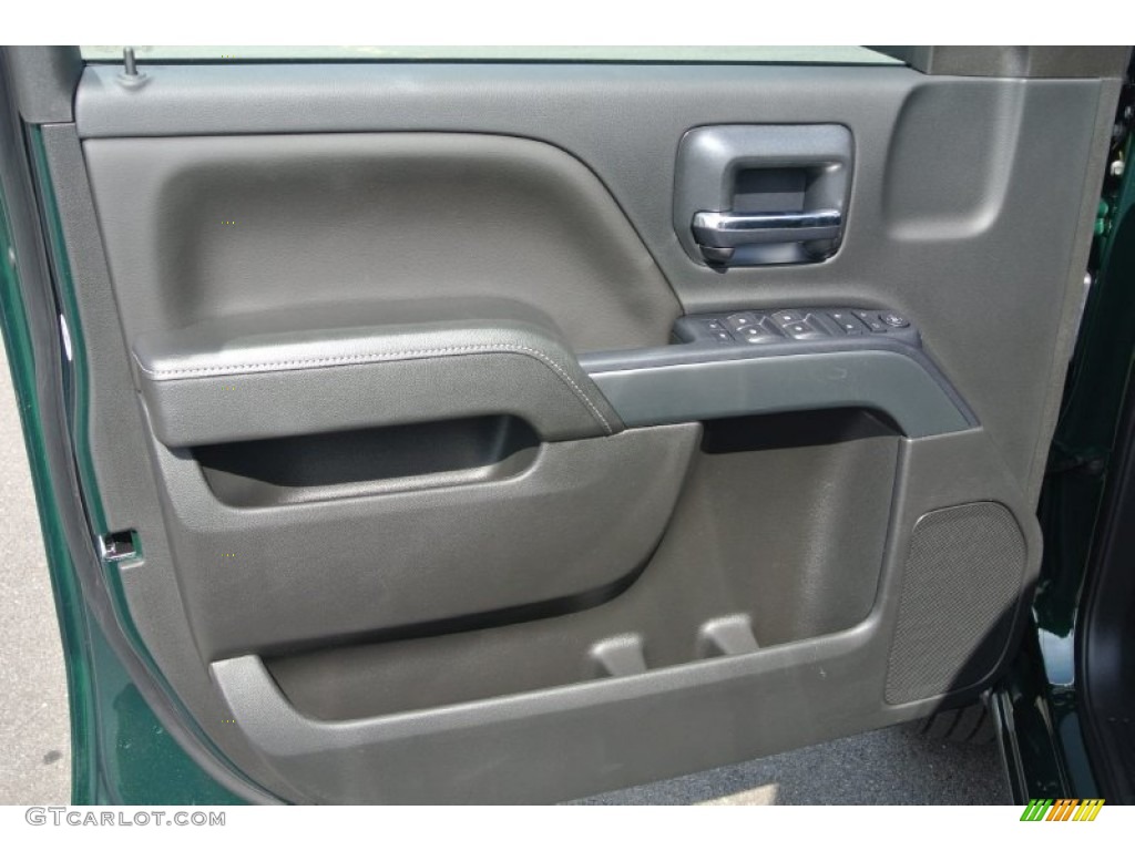 2015 Silverado 1500 LT Double Cab 4x4 - Rainforest Green Metallic / Jet Black photo #9