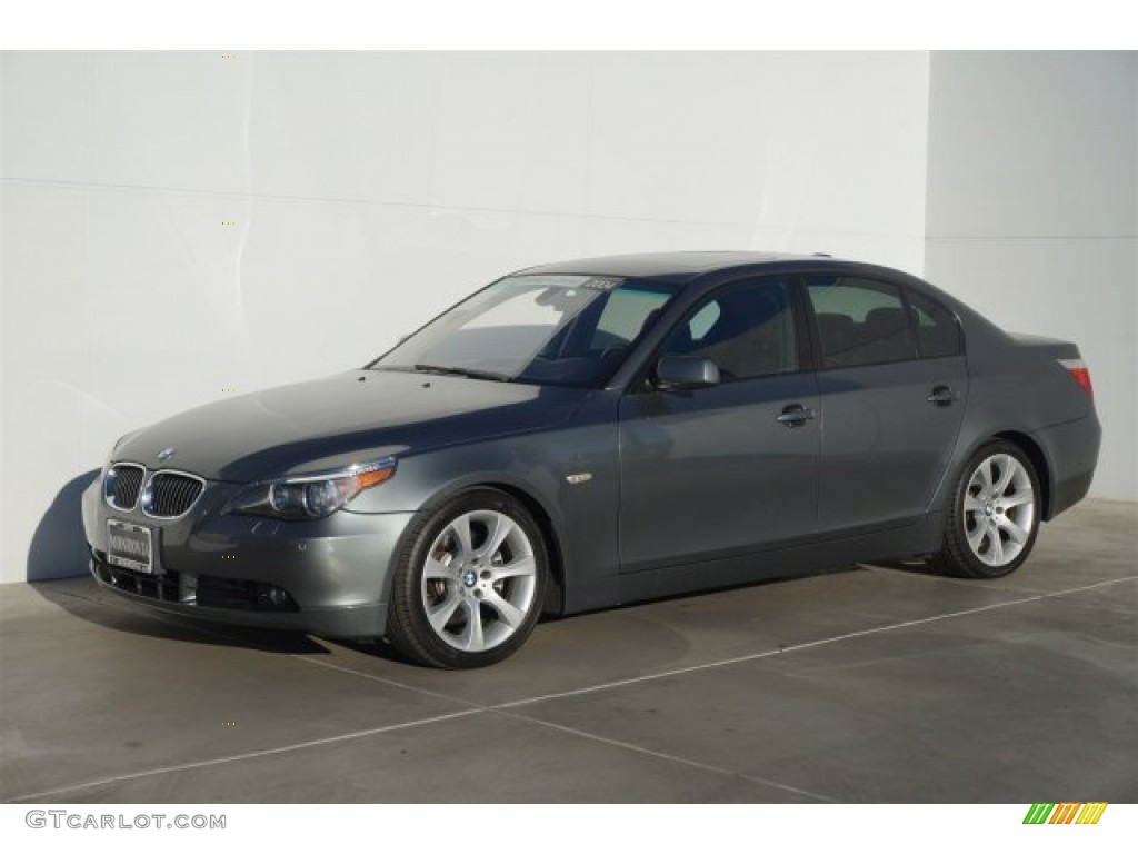 2004 5 Series 545i Sedan - Titanium Grey Metallic / Black photo #5