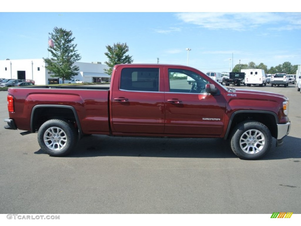 Sonoma Red Metallic 2015 GMC Sierra 1500 SLE Crew Cab 4x4 Exterior Photo #97974679