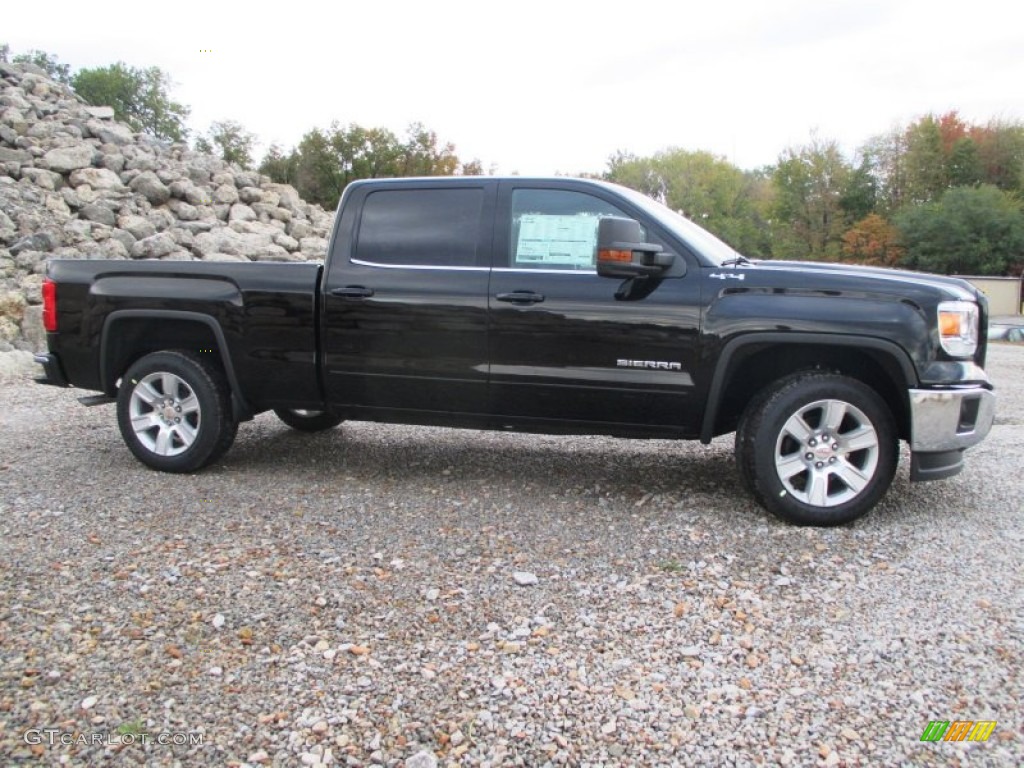 Onyx Black 2015 GMC Sierra 1500 SLE Crew Cab 4x4 Exterior Photo #97975063