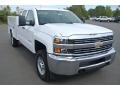 2015 Summit White Chevrolet Silverado 2500HD WT Double Cab 4x4 Utility  photo #1