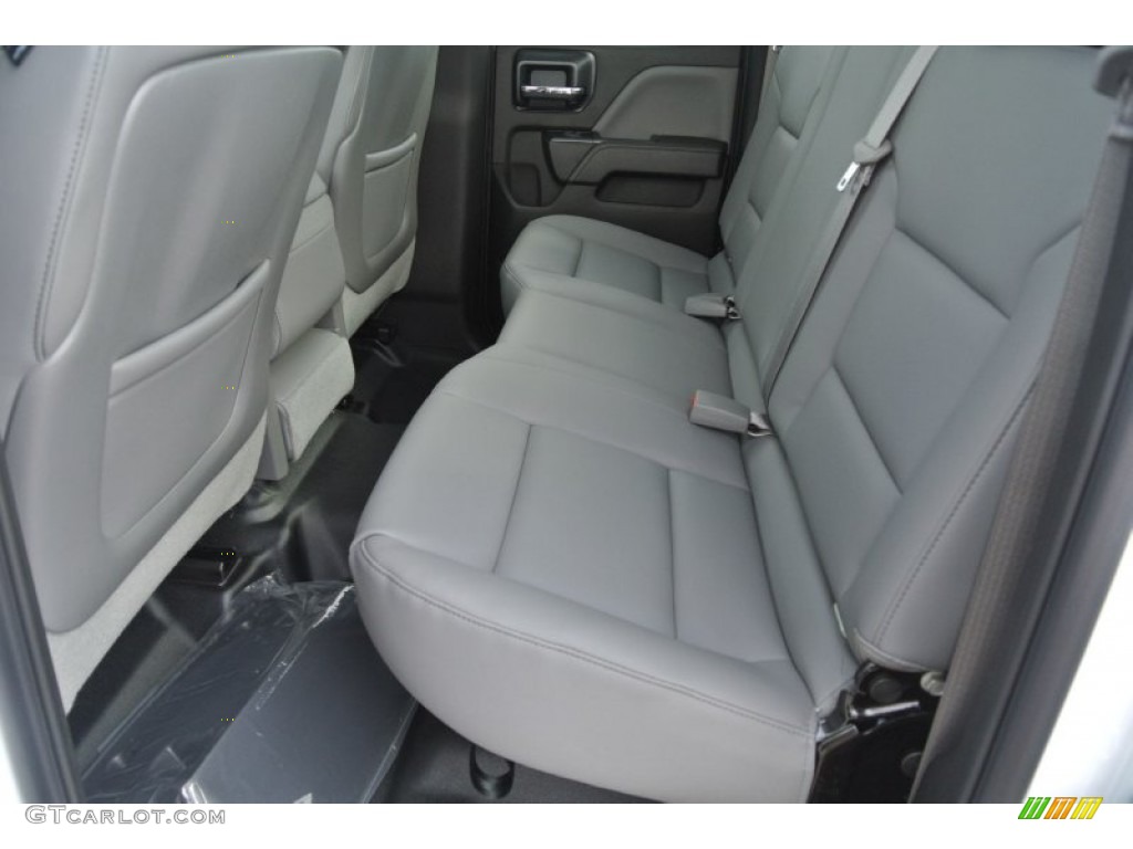 2015 Chevrolet Silverado 2500HD WT Double Cab 4x4 Utility Rear Seat Photo #97976038