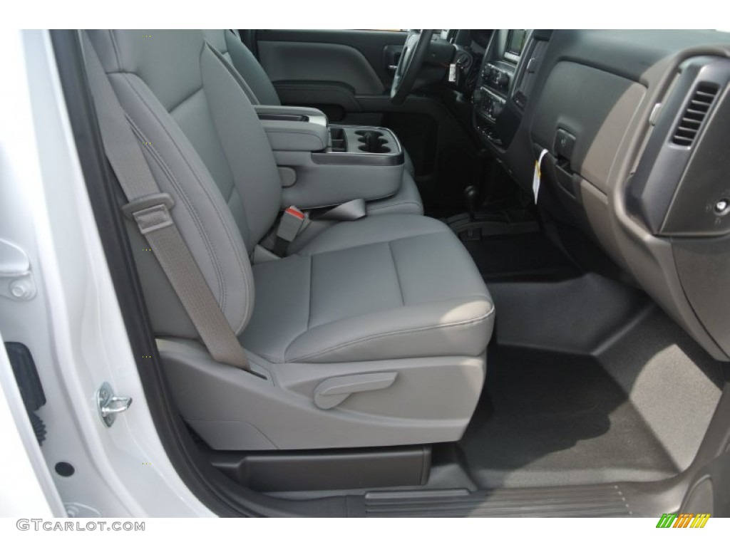 Jet Black/Dark Ash Interior 2015 Chevrolet Silverado 2500HD WT Double Cab 4x4 Utility Photo #97976082