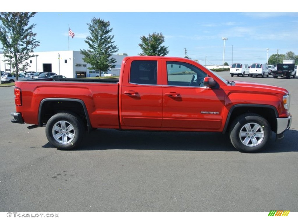 Fire Red 2015 GMC Sierra 1500 SLE Double Cab Exterior Photo #97976341