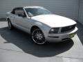 Satin Silver Metallic - Mustang V6 Deluxe Convertible Photo No. 2
