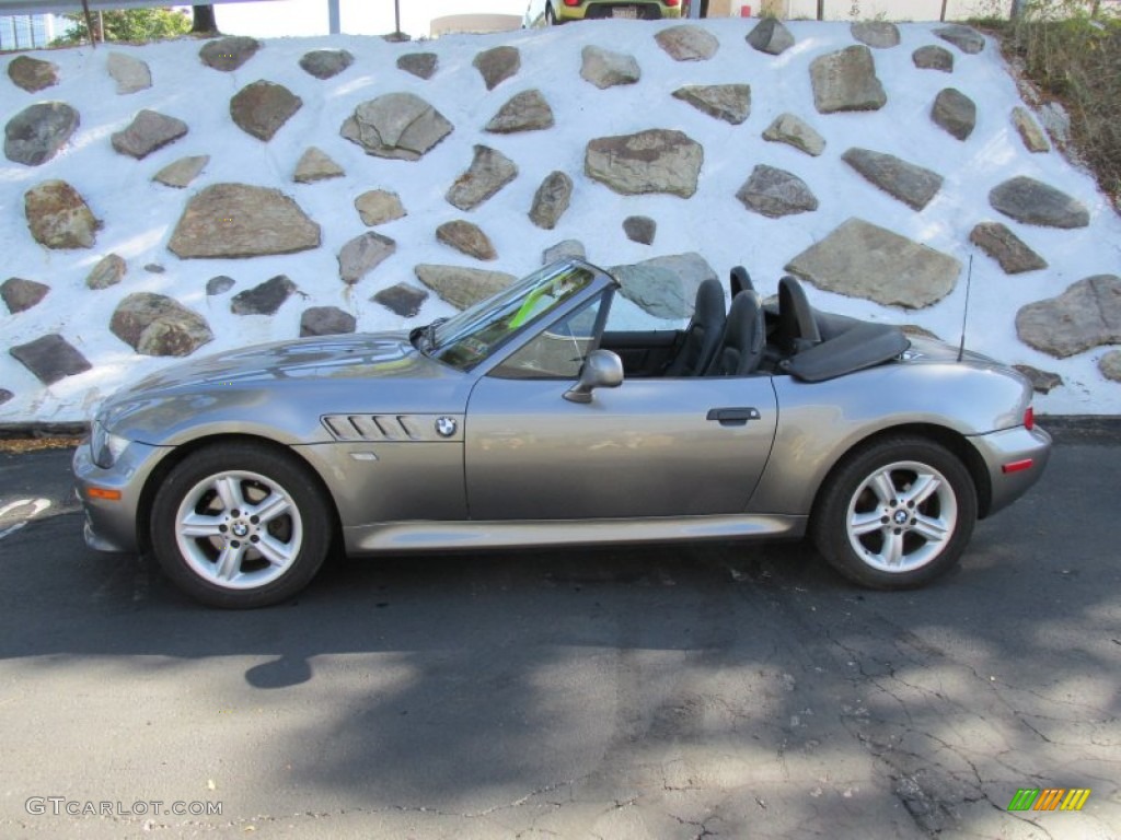 2001 Z3 2.5i Roadster - Steel Grey Metallic / Black photo #2