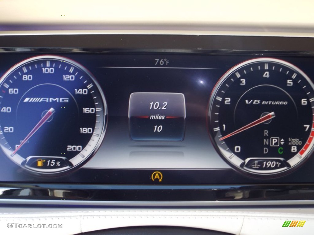 2015 Mercedes-Benz S 63 AMG 4Matic Sedan Gauges Photo #97980340