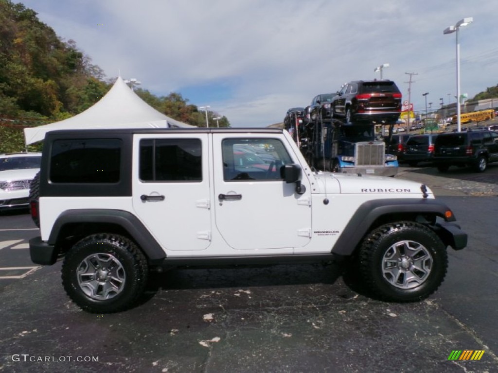 Bright White 2015 Jeep Wrangler Unlimited Rubicon 4x4 Exterior Photo #97981138