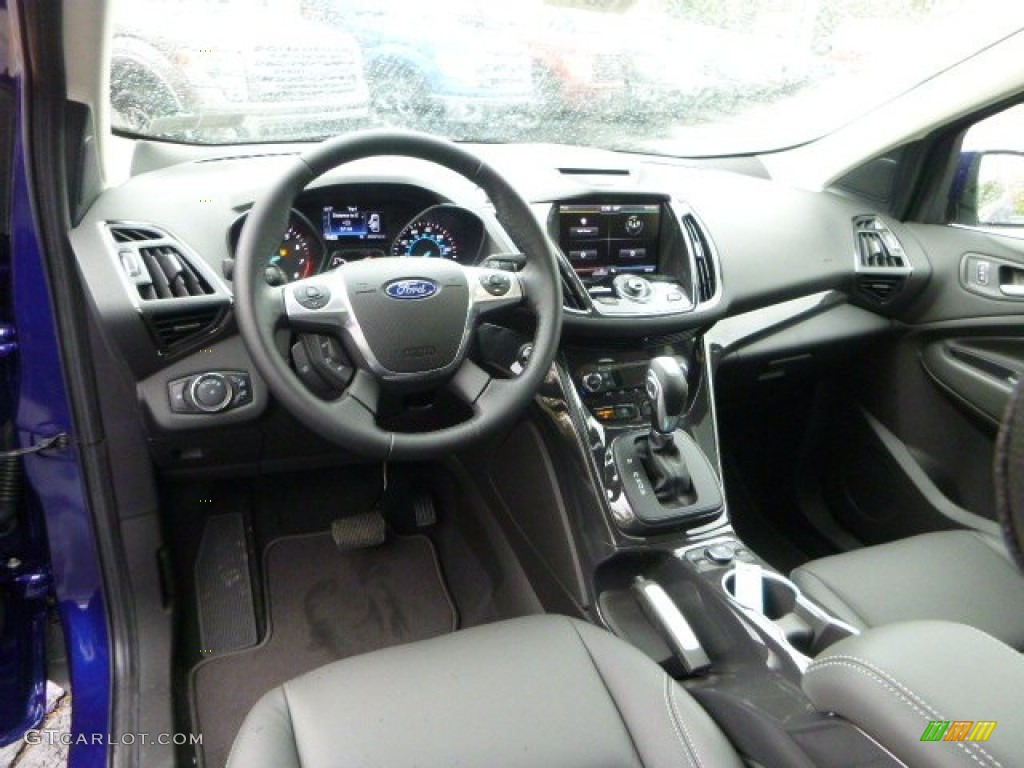 Charcoal Black Interior 2015 Ford Escape Titanium 4WD Photo #97981855