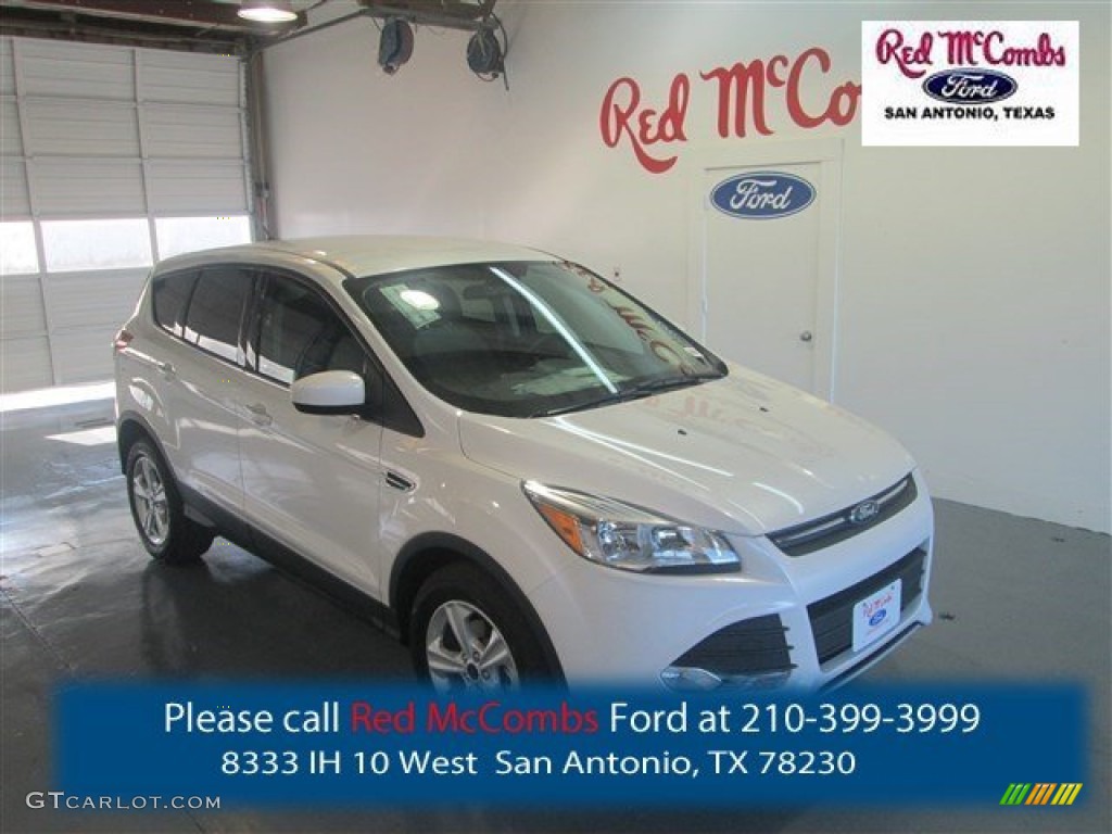 White Platinum Metallic Tri-Coat Ford Escape