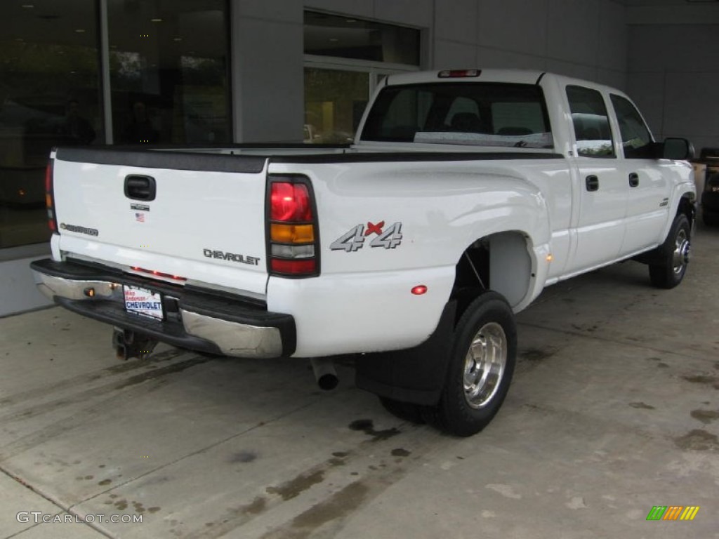 2005 Silverado 3500 LS Crew Cab 4x4 Dually - Summit White / Dark Charcoal photo #20