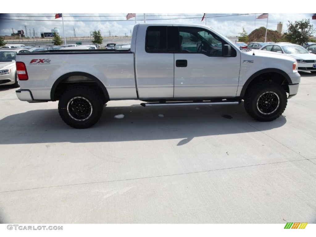 2004 F150 FX4 SuperCab 4x4 - Silver Metallic / Heritage Graphite Grey photo #10