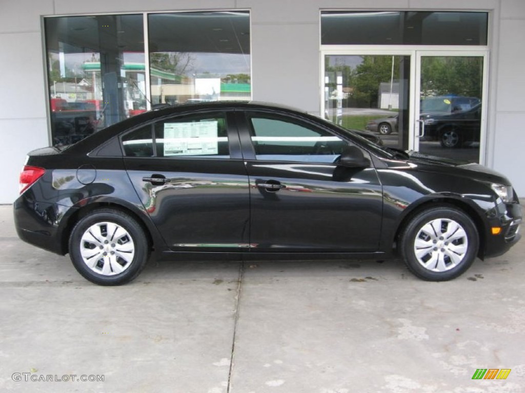Black Granite Metallic 2015 Chevrolet Cruze LS Exterior Photo #97984234