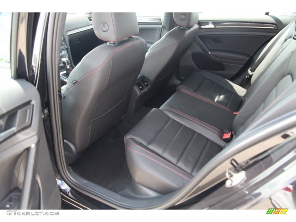 Titan Black Leather Interior 2015 Volkswagen Golf GTI 4-Door 2.0T Autobahn Photo #97985332