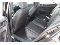 2015 Volkswagen Golf GTI Titan Black Leather Interior Rear Seat Photo
