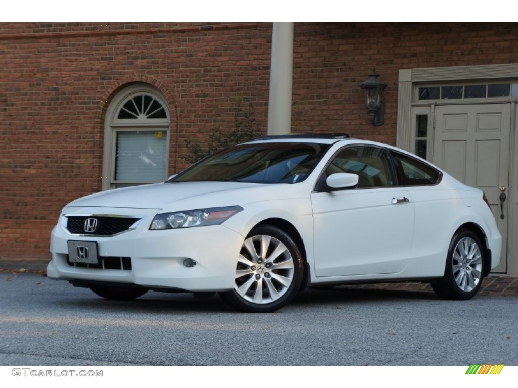 Taffeta White 2008 Honda Accord EX-L V6 Coupe Exterior Photo #97987771