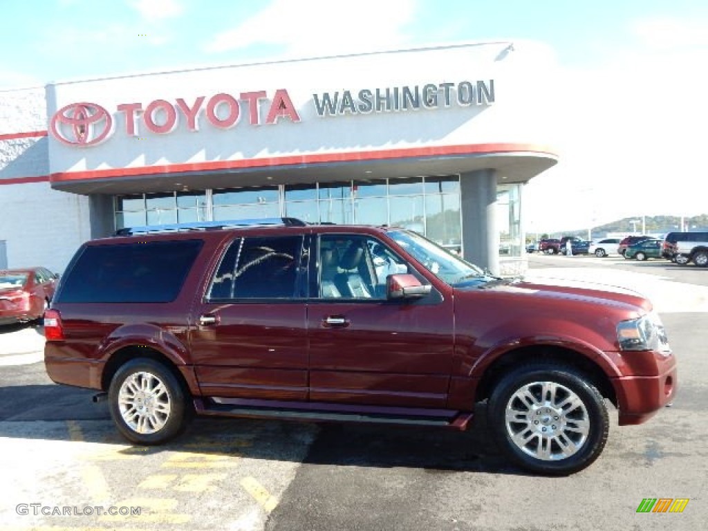 2011 Expedition EL Limited 4x4 - Royal Red Metallic / Charcoal Black photo #2