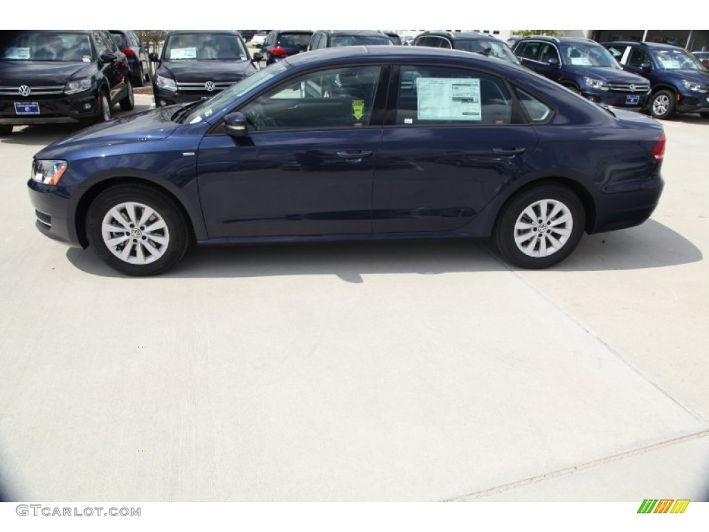 Night Blue Metallic 2015 Volkswagen Passat Wolfsburg Edition Sedan Exterior Photo #97988836