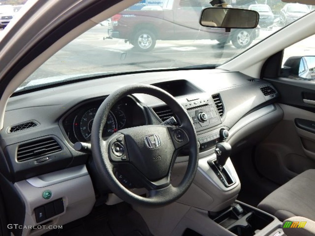 2013 CR-V LX AWD - Alabaster Silver Metallic / Gray photo #11