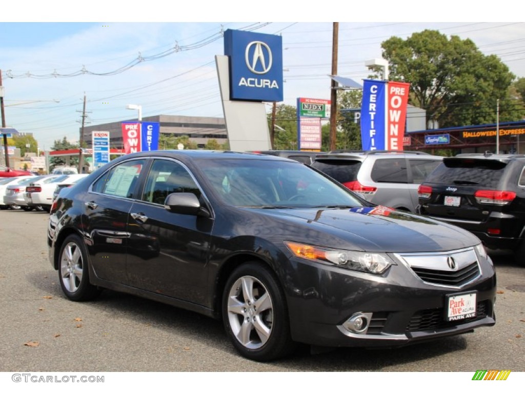 2011 TSX Sedan - Graphite Luster Pearl / Ebony photo #1