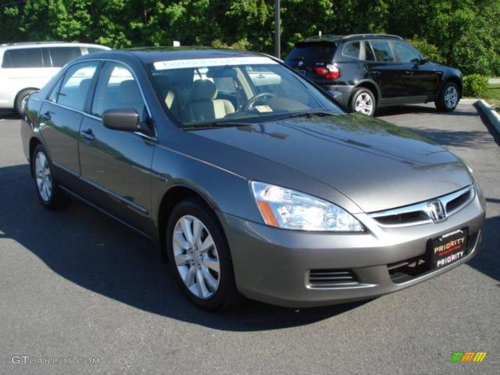 2006 Accord EX-L V6 Sedan - Carbon Bronze Pearl / Ivory photo #7