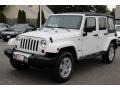 Stone White - Wrangler Unlimited Sahara 4x4 Photo No. 7