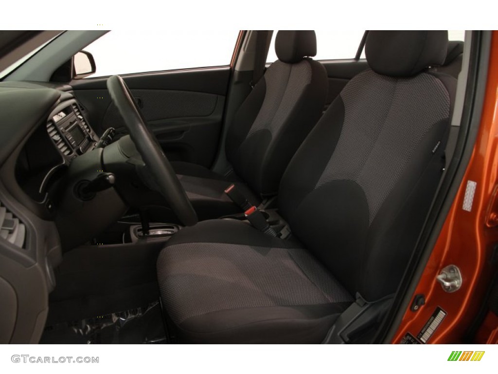 2009 Rio LX Sedan - Sunset Orange / Gray photo #5