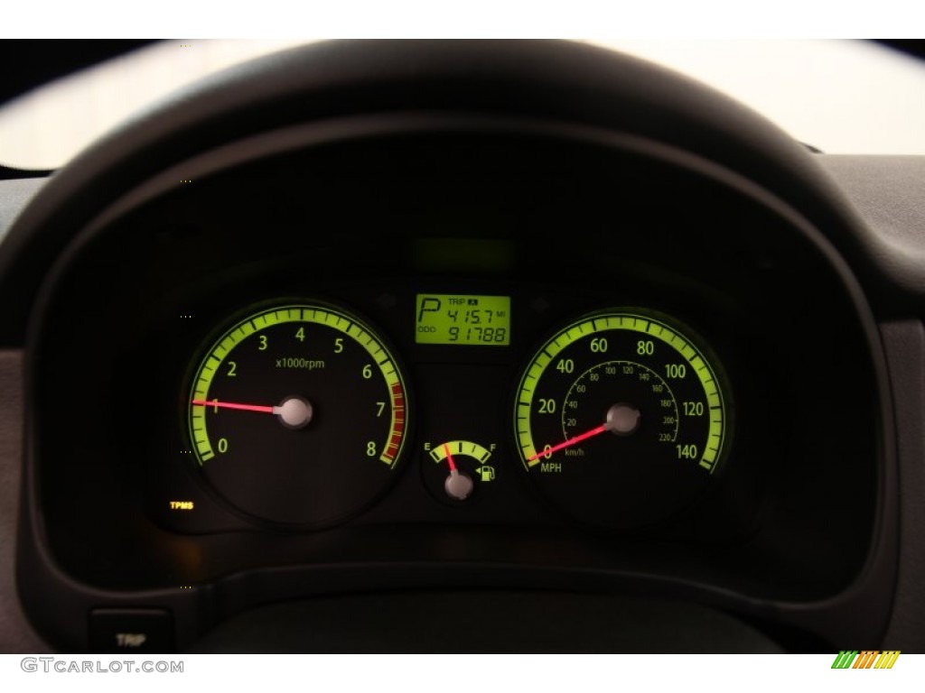 2009 Kia Rio LX Sedan Gauges Photo #97991369